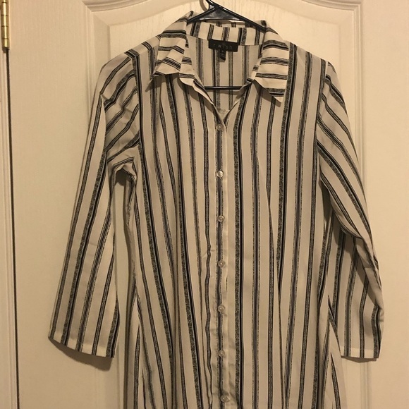 R.WISH Striped Button Dress Size S - Picture 1 of 11